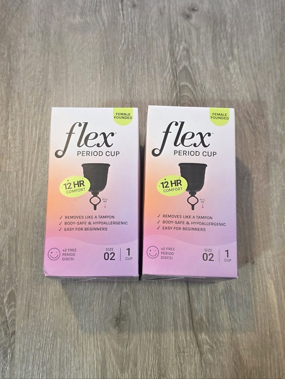 Flex Period Cup Size 02 - Pink/Peach